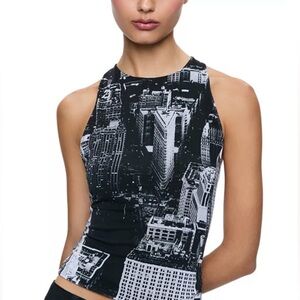 ALICE + OLIVIA: CITYSCAPE TANK TOP